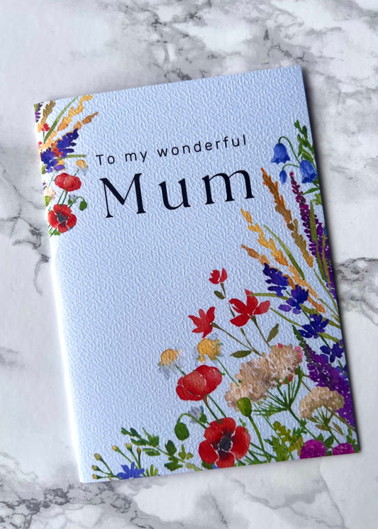 Wonderful Mum Greetings Card