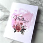 Mother’s Day Pink Floral Splash Greetings Card