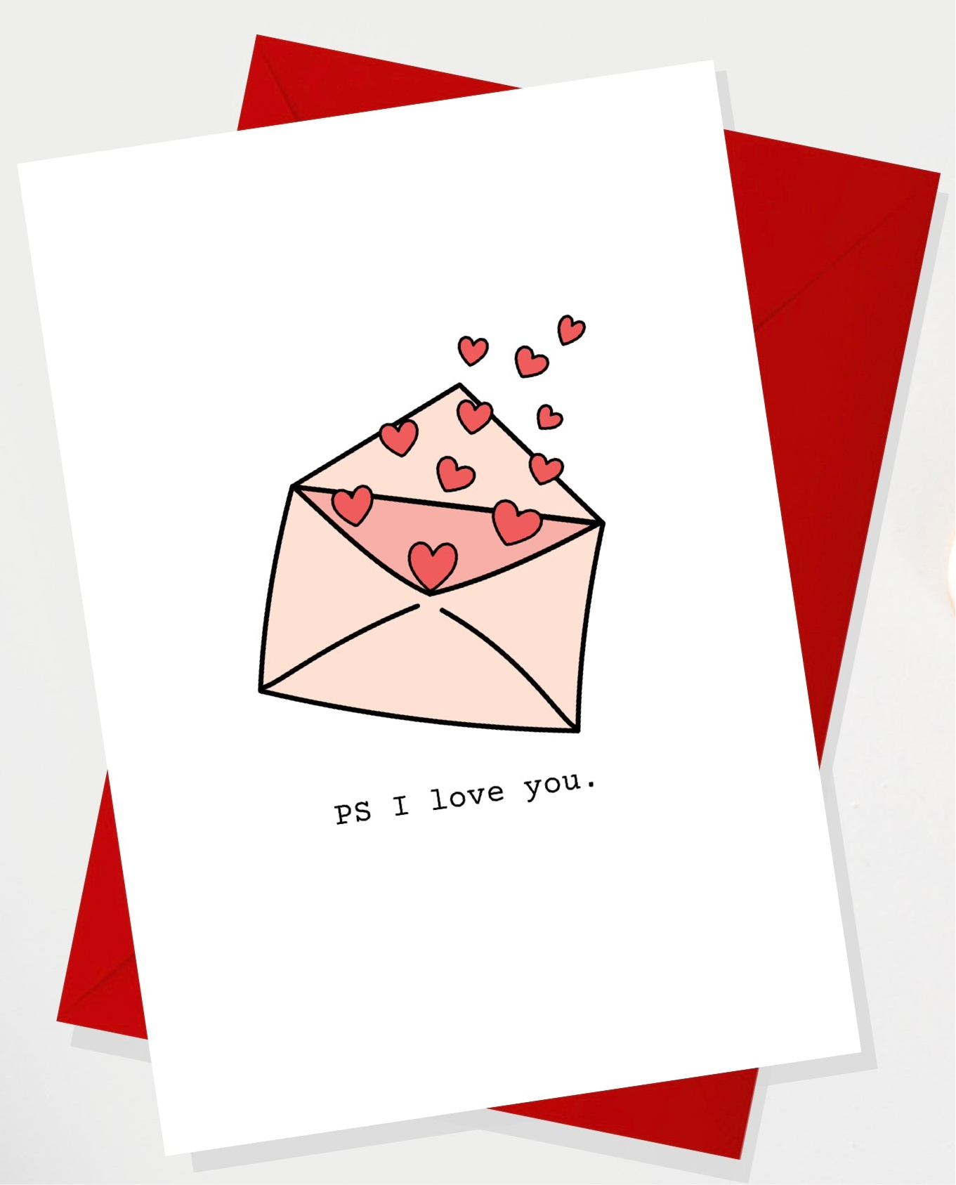 Valentines Mail Greetings Card