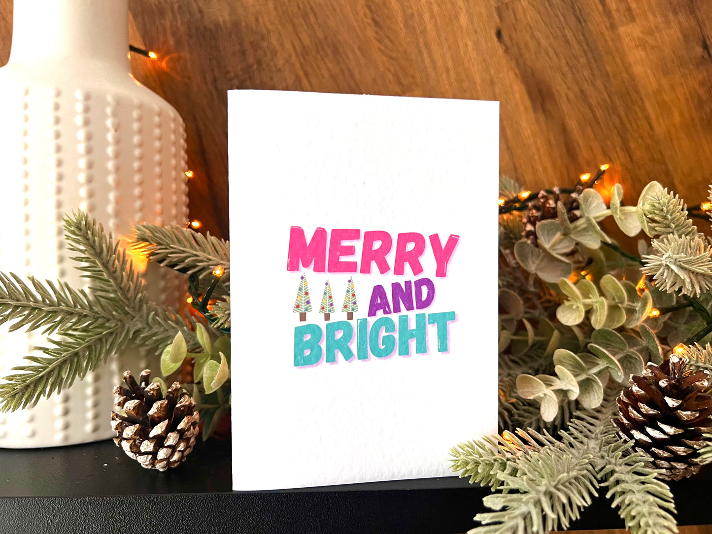 Merry and Bright Christmas Card