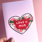 Love You Mum Greetings Card