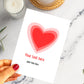 Personalised Valentines Heart Greetings Card