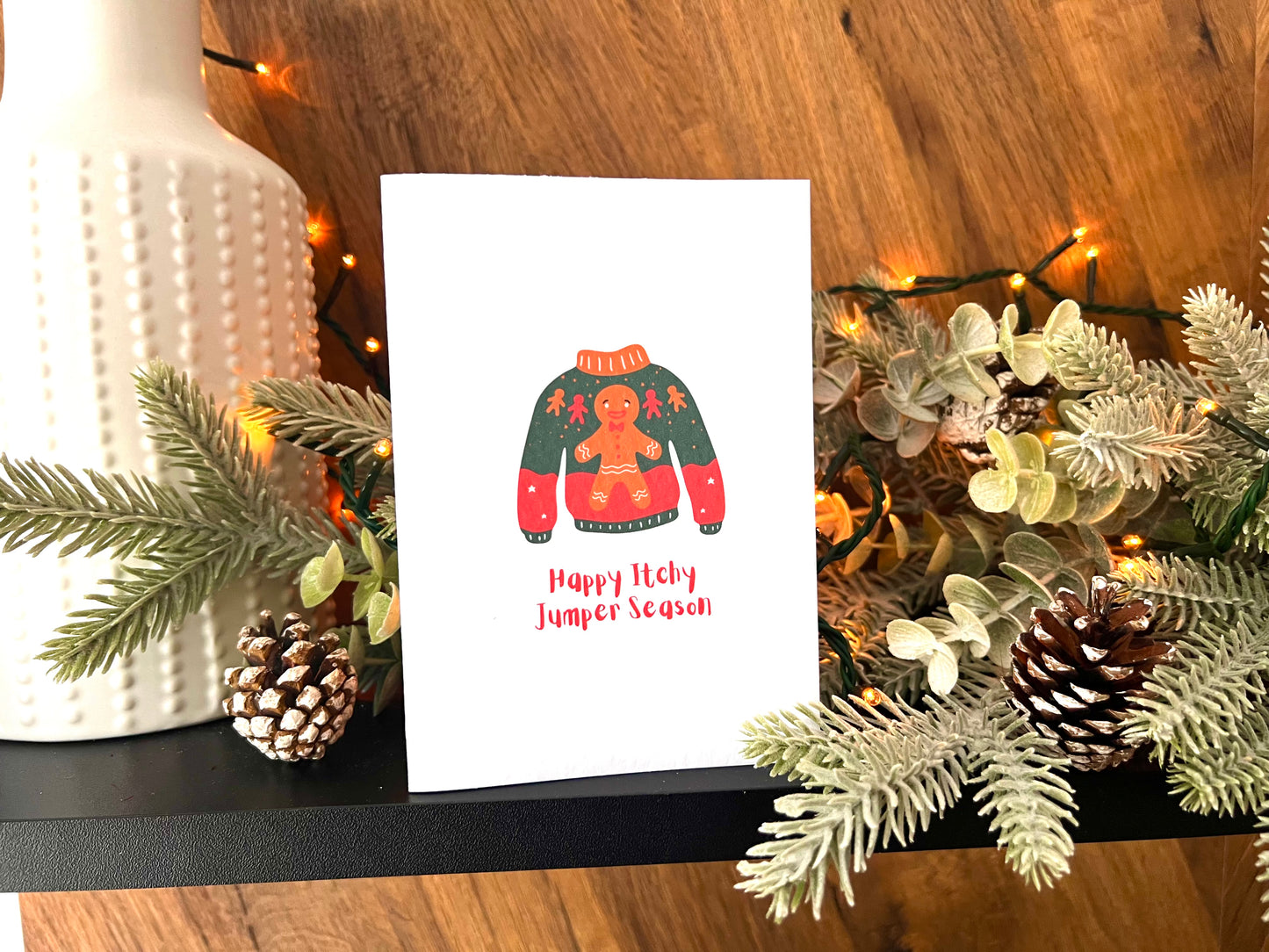 Itchy Jumper Christmas Card