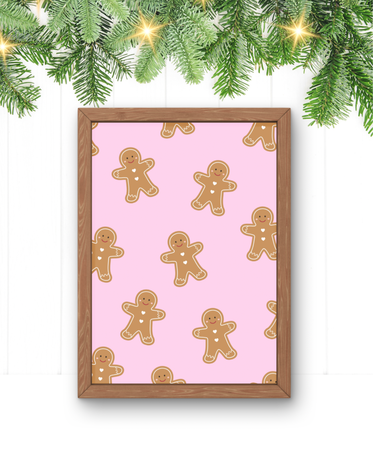 Set of 3 Pink Christmas Prints