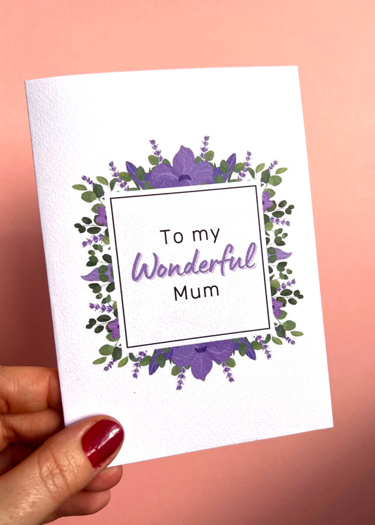 Wonderful Mum Mother’s Day Greetings Card