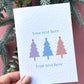 Personalised Trees Christmas Card