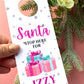 Personalised Santa Stop Here Door Hanger