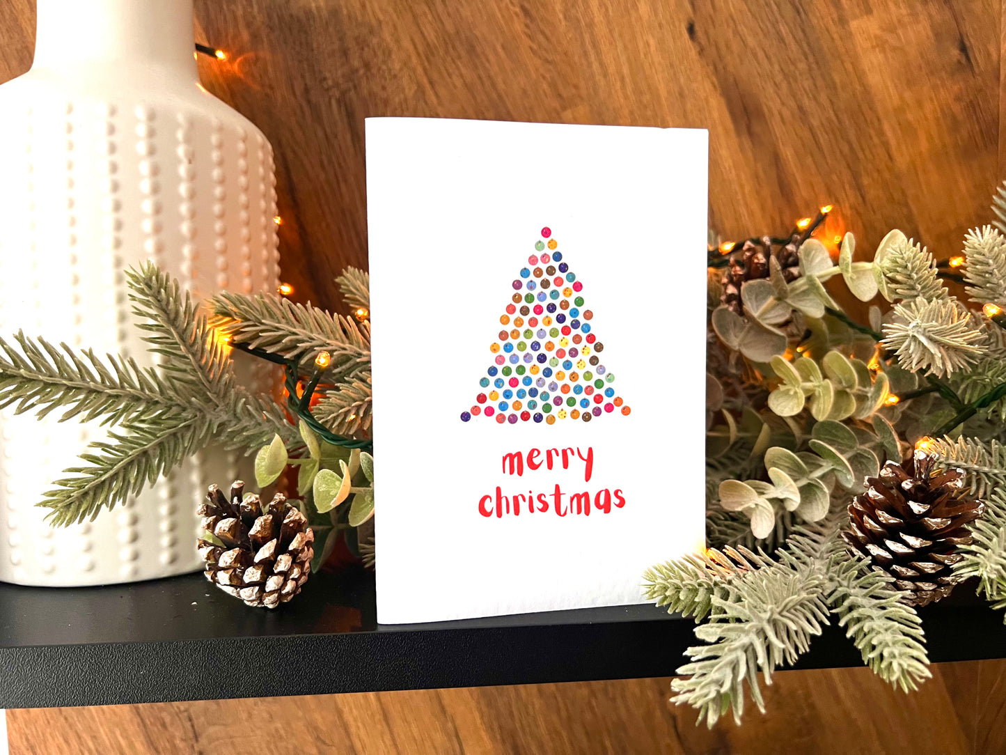 Bright Baubles Christmas Card