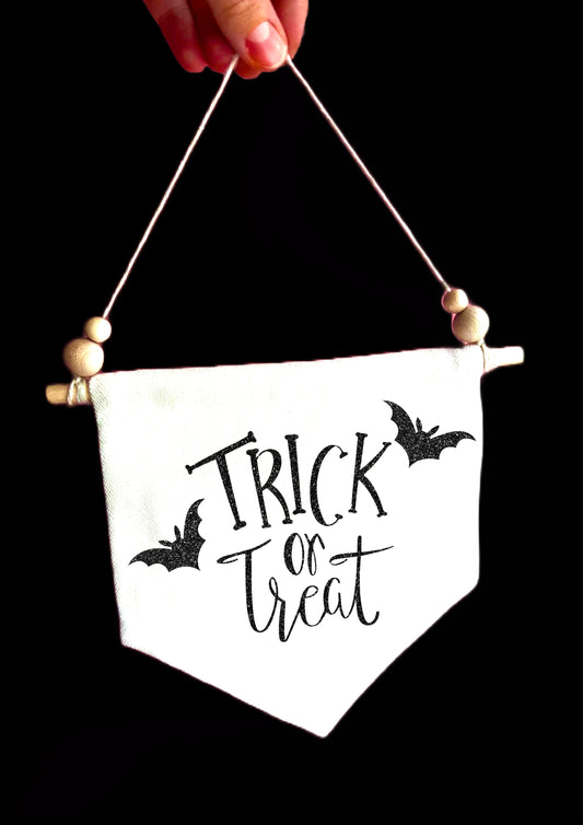 Trick or treat Canvas Hanging Banner