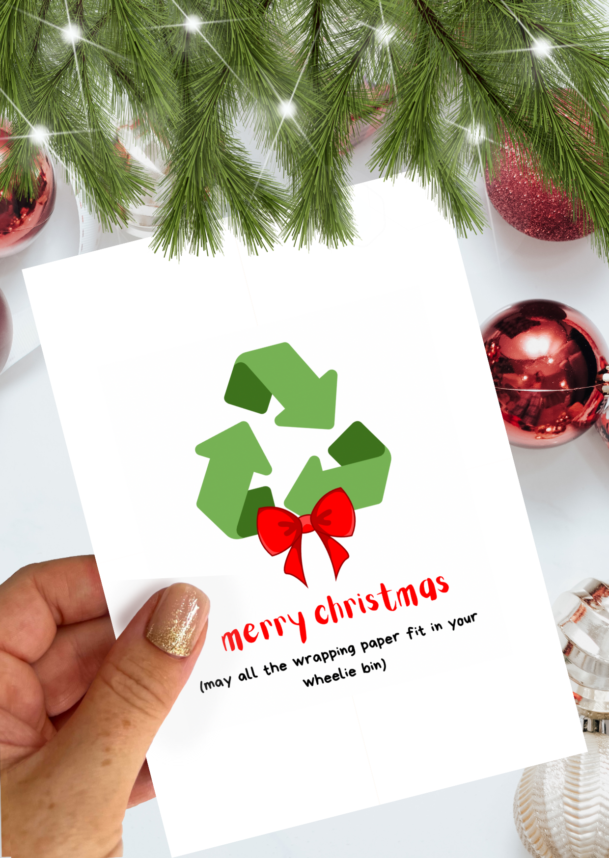 Recycling Christmas Card