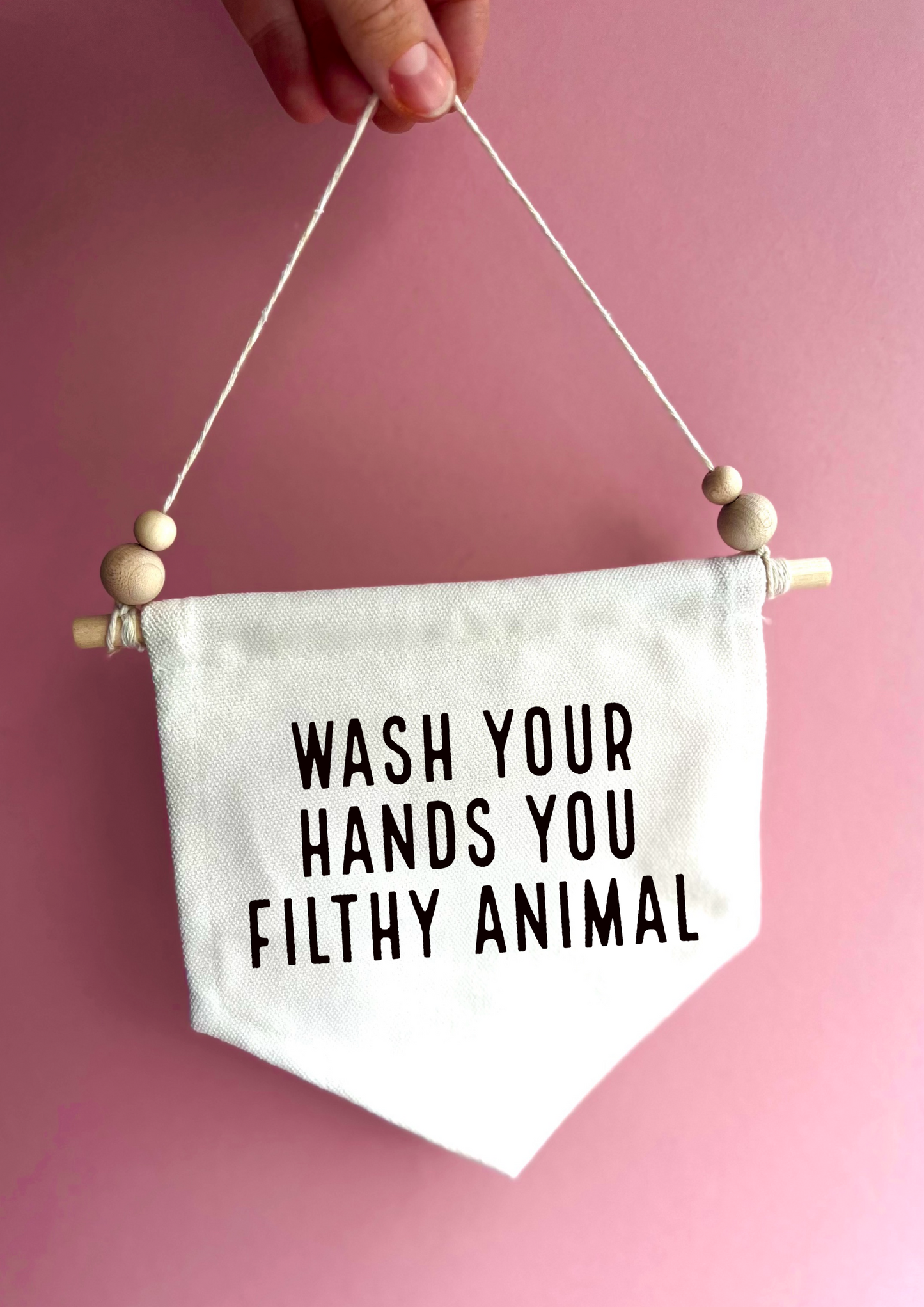 Filthy Animal Canvas Hanging Banner