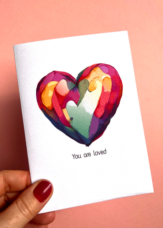 You Are Loved Greetings Card