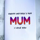 Neon Mother’s Day Greetings Card
