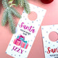 Personalised Santa Stop Here Door Hanger