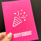 Confetti Cone Greetings Card