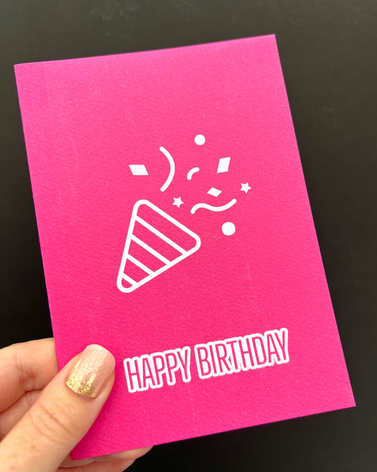 Confetti Cone Greetings Card