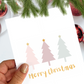 Pastel Trees Christmas Card