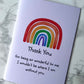 Thank You Rainbow Teacher Card