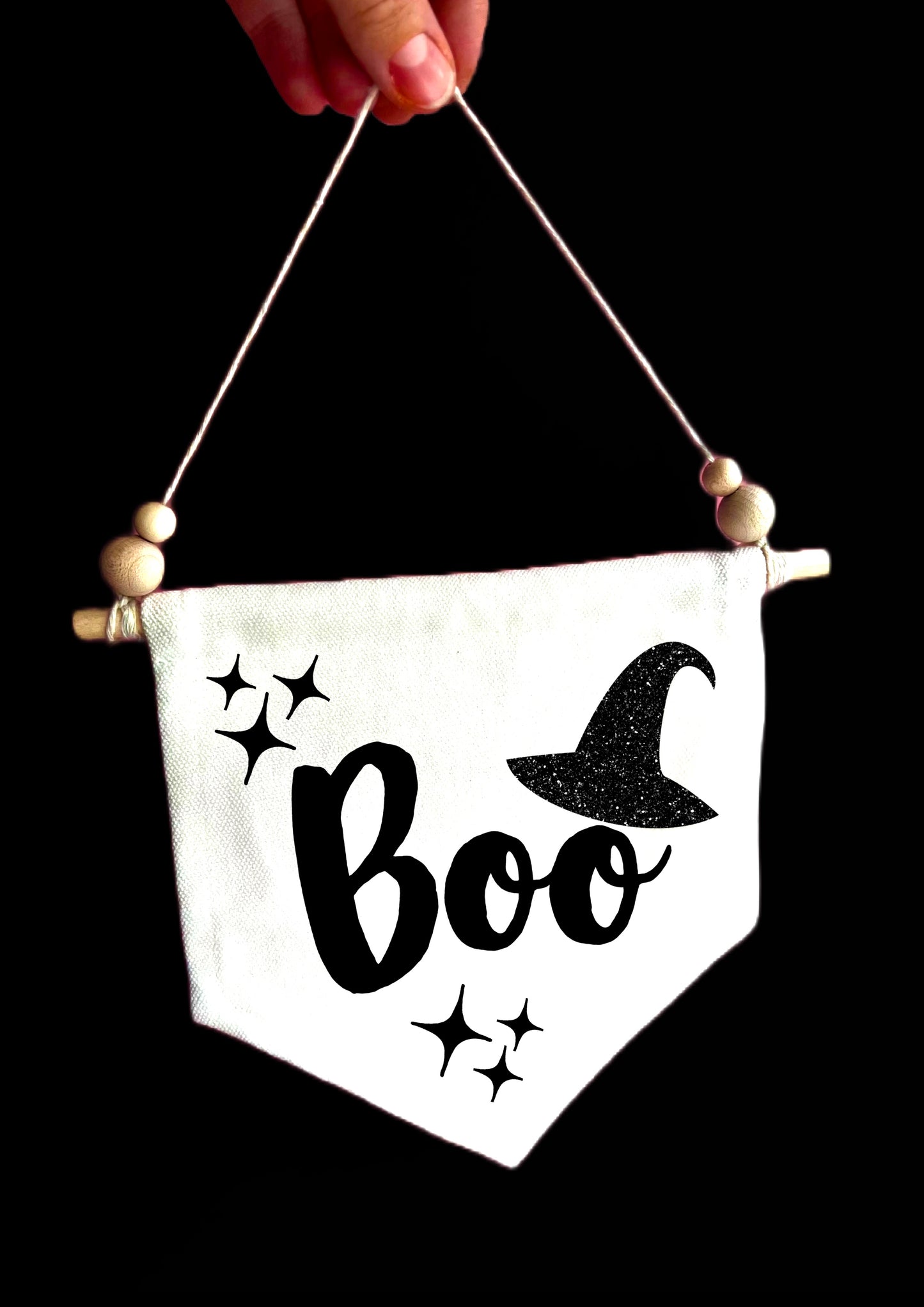 Boo Canvas Hanging Banner