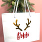 Personalised Reindeer Gift Bag