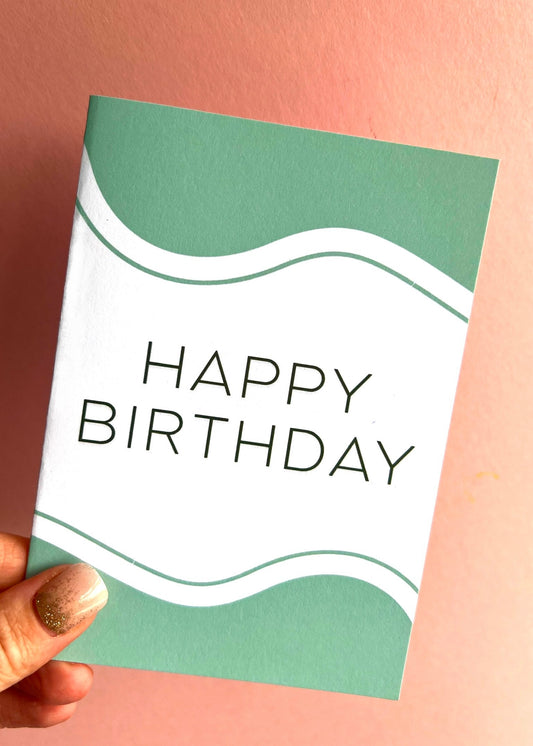 Wave Birthday Card