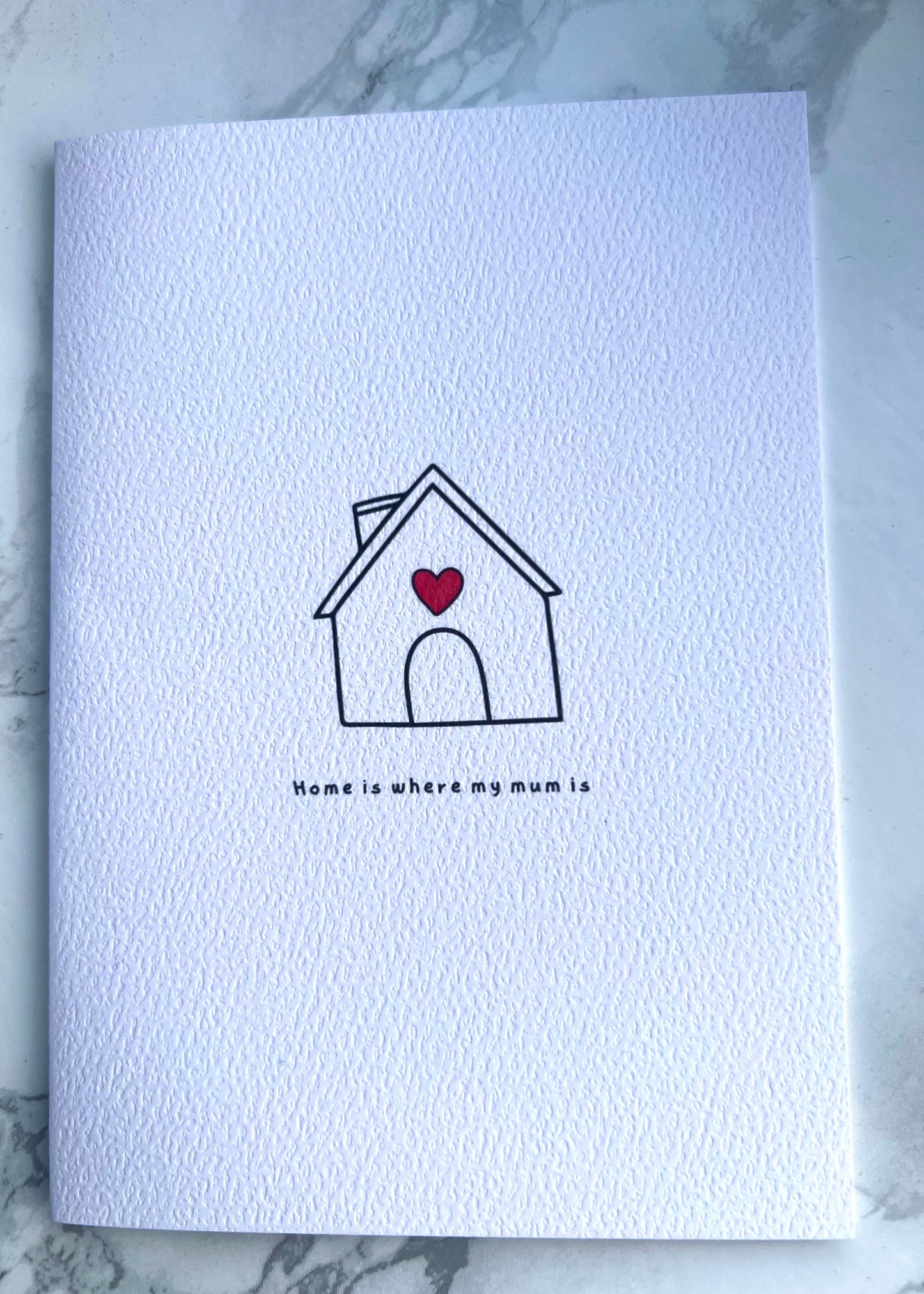 Home is Mum Greetings Card