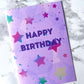 Birthday Stars Greetings Card