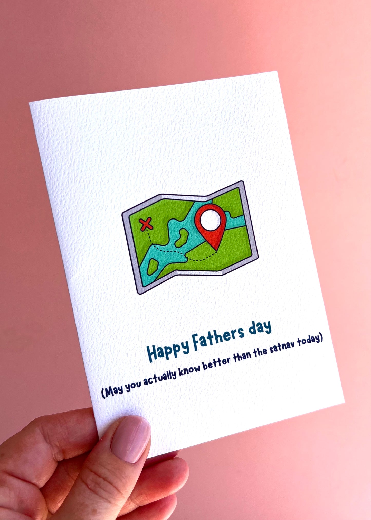 Satnav Father’s Day Card
