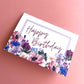 Happy Birthday Floral Border Greetings Card