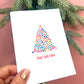 Personalised Bright Tree Christmas Card