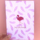 Fancy Little Flamingo Print