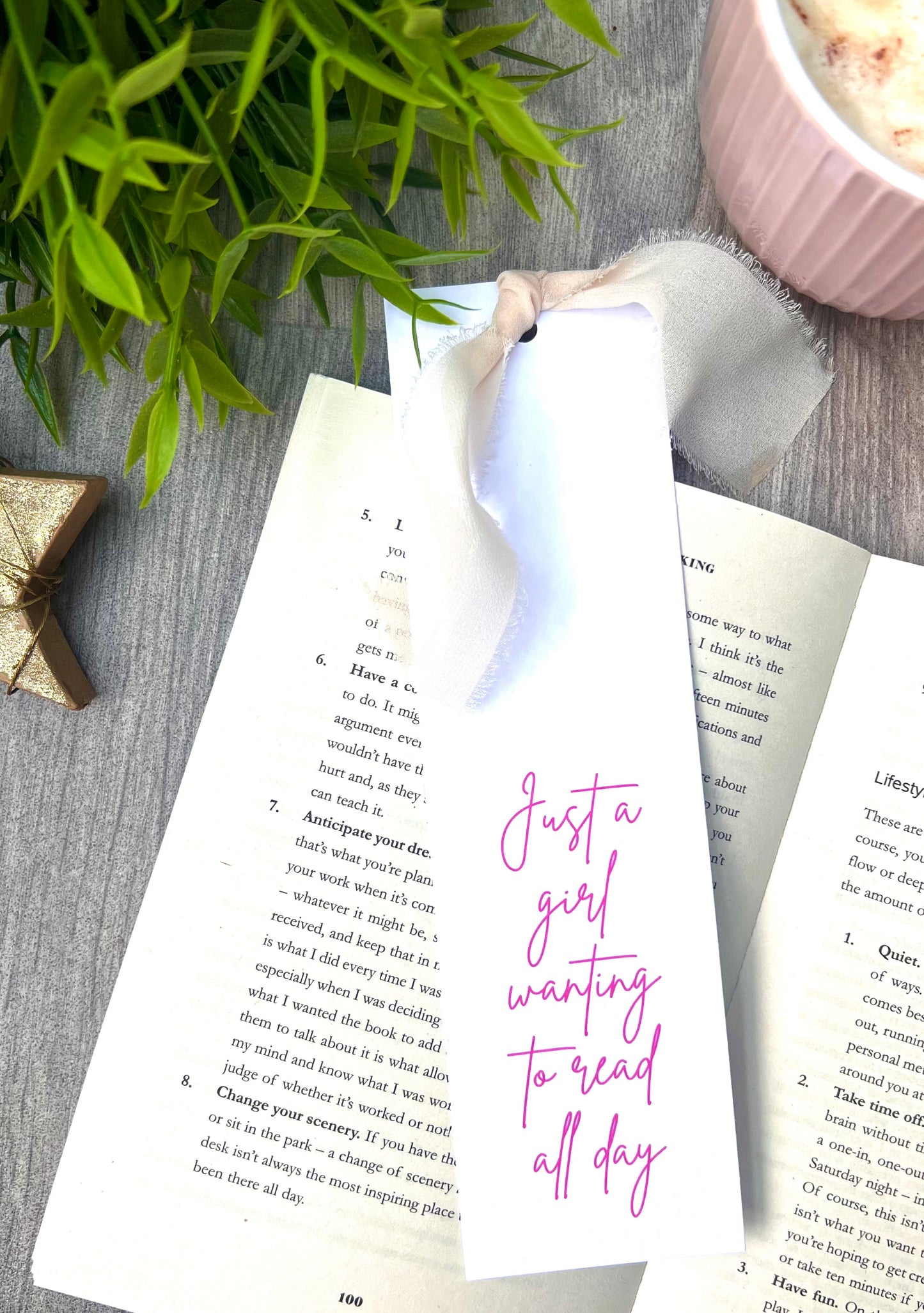 Just A Girl Bookmark