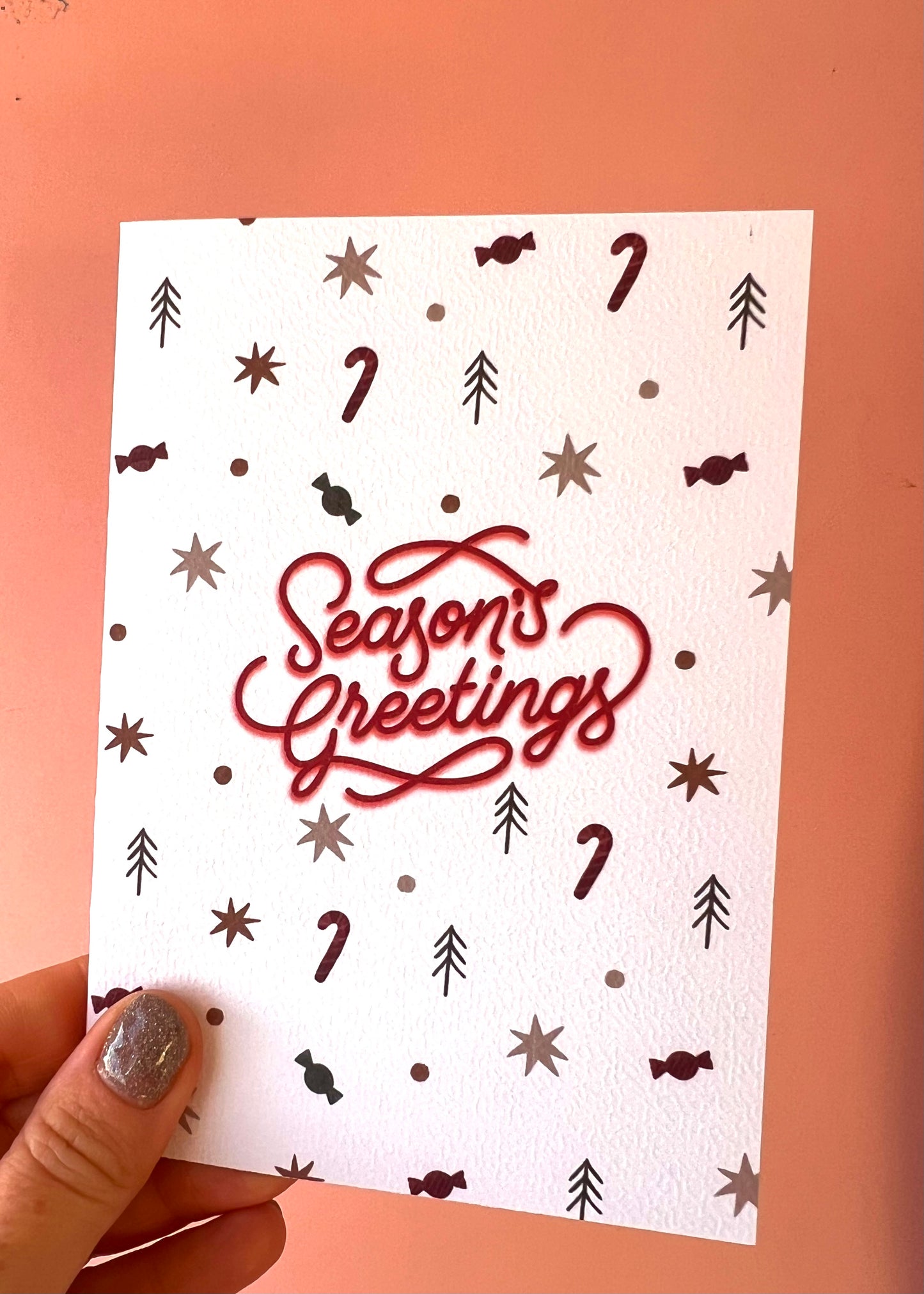 Seasons Greetings Christmas Card