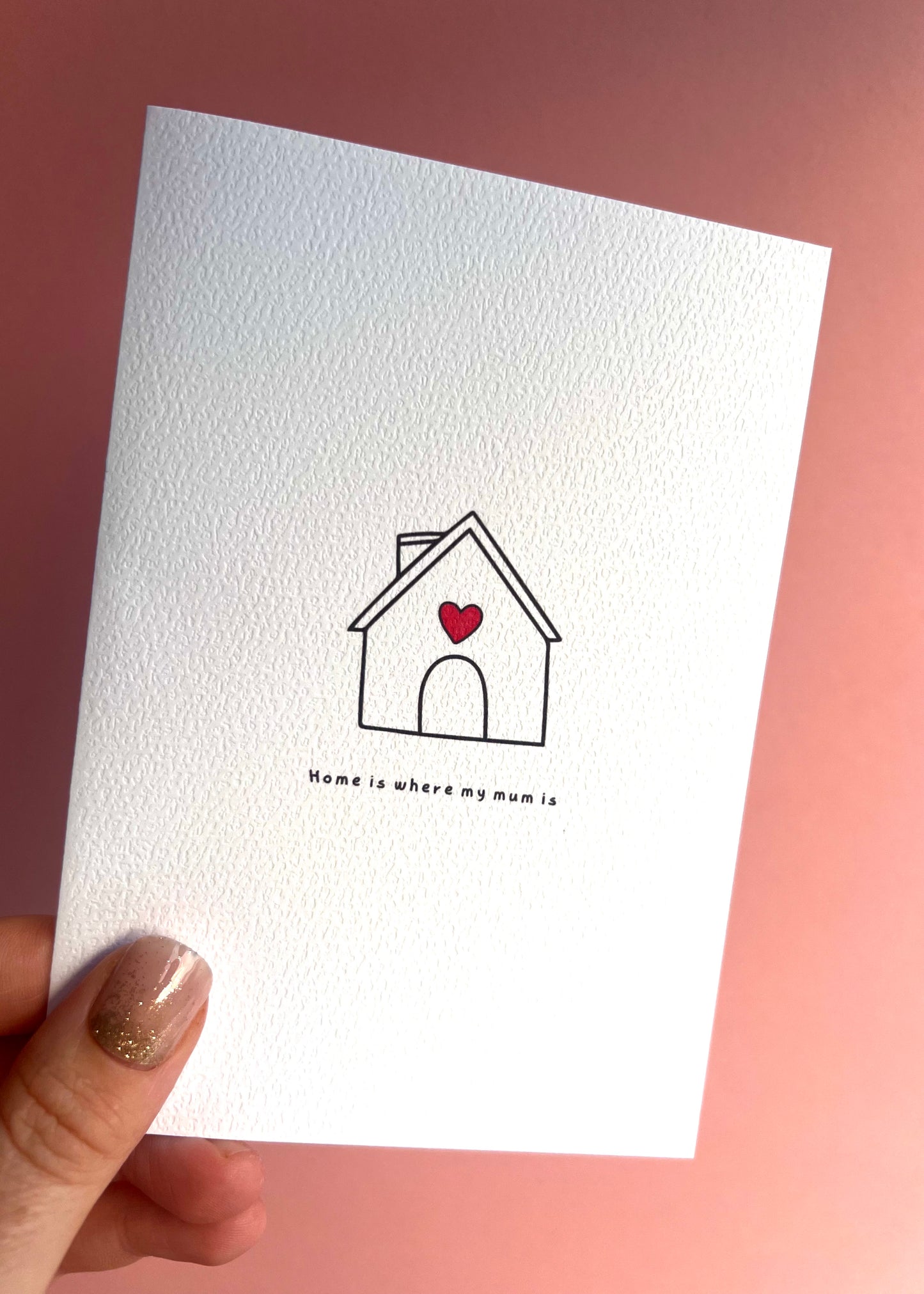 Home is Mum Greetings Card