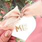 You & Me Double-sided Heart Bauble