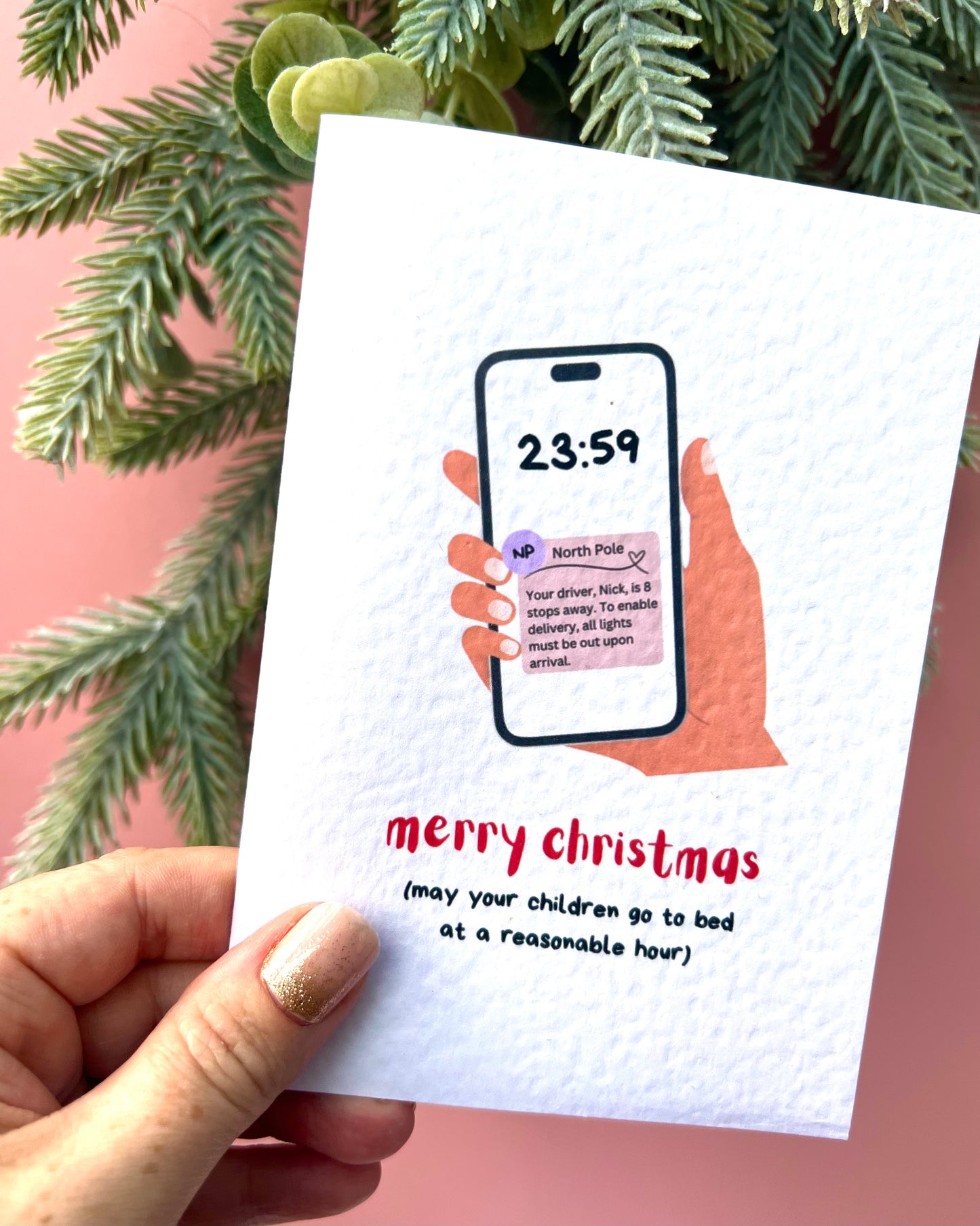 Text From Santa Christmas Card