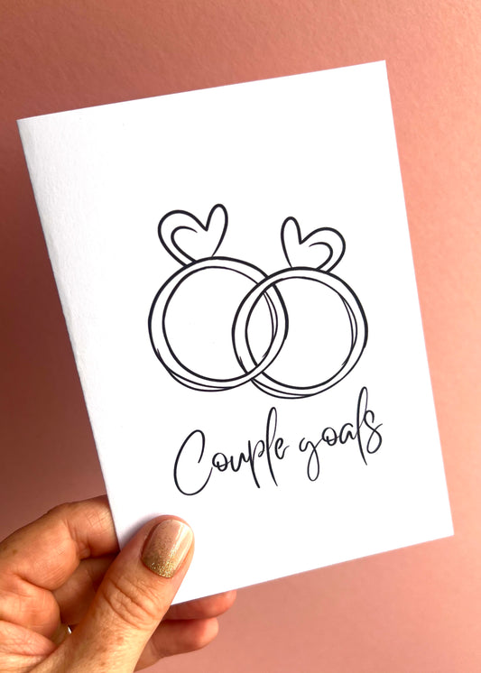 Couple Goals Greetings Card