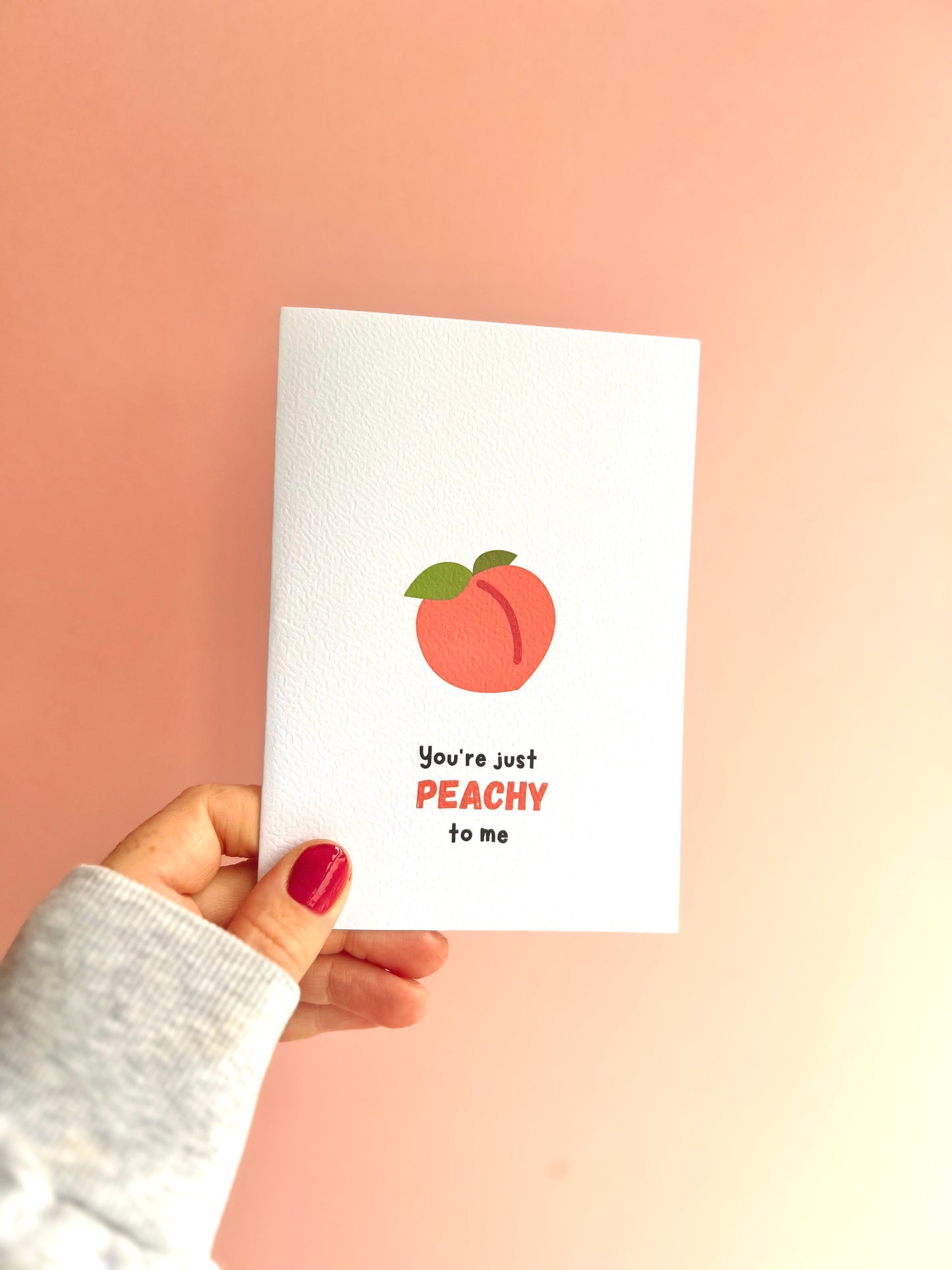 Peachy Greetings Card