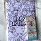 Colour Me Birthday Farmyard Card