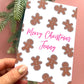 Personalised Gingerbread Christmas Card