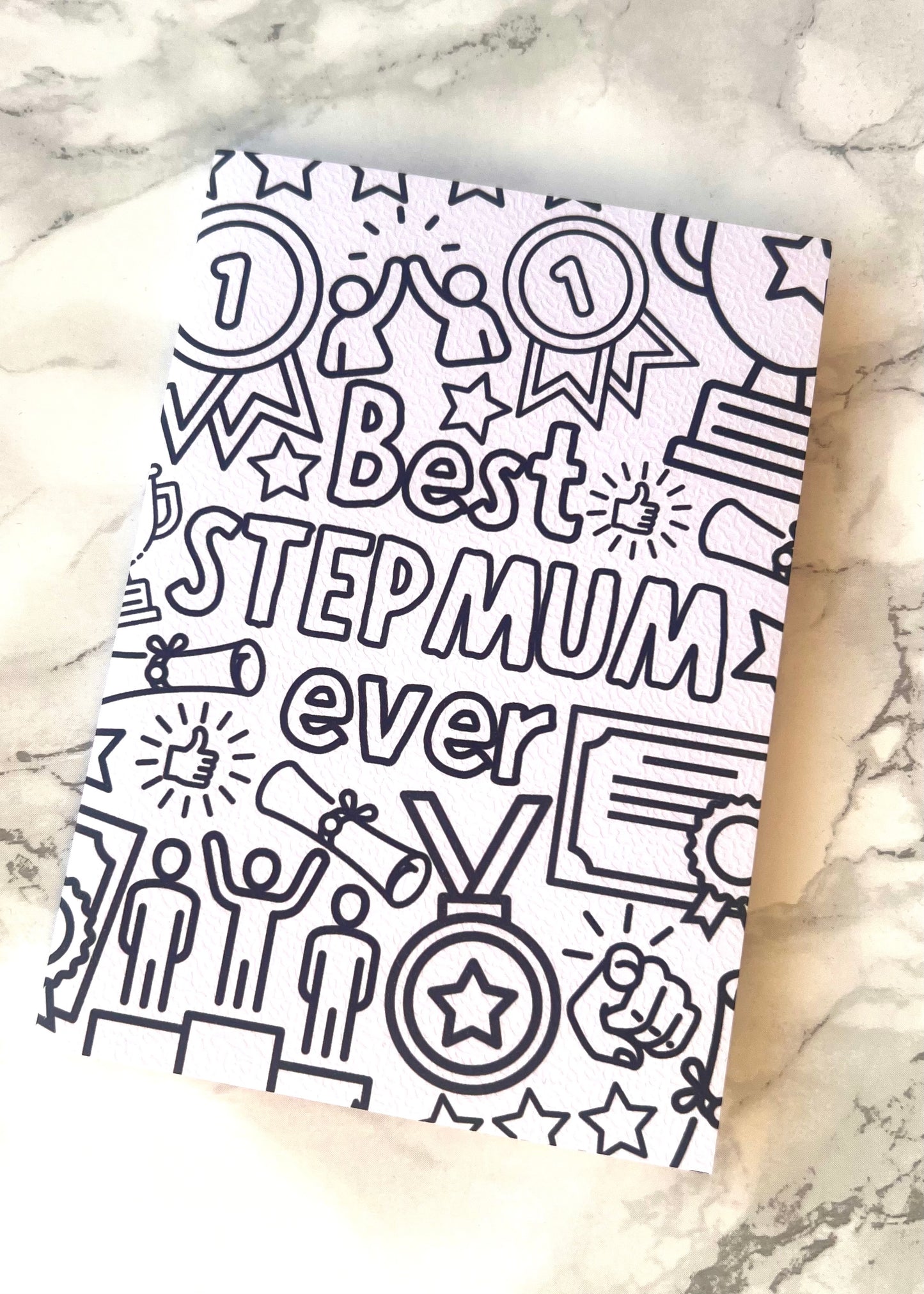 Colour Me Best Stepmum Ever Card