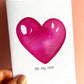 All My Love Heart Greetings Card
