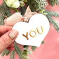 You & Me Double-sided Heart Bauble