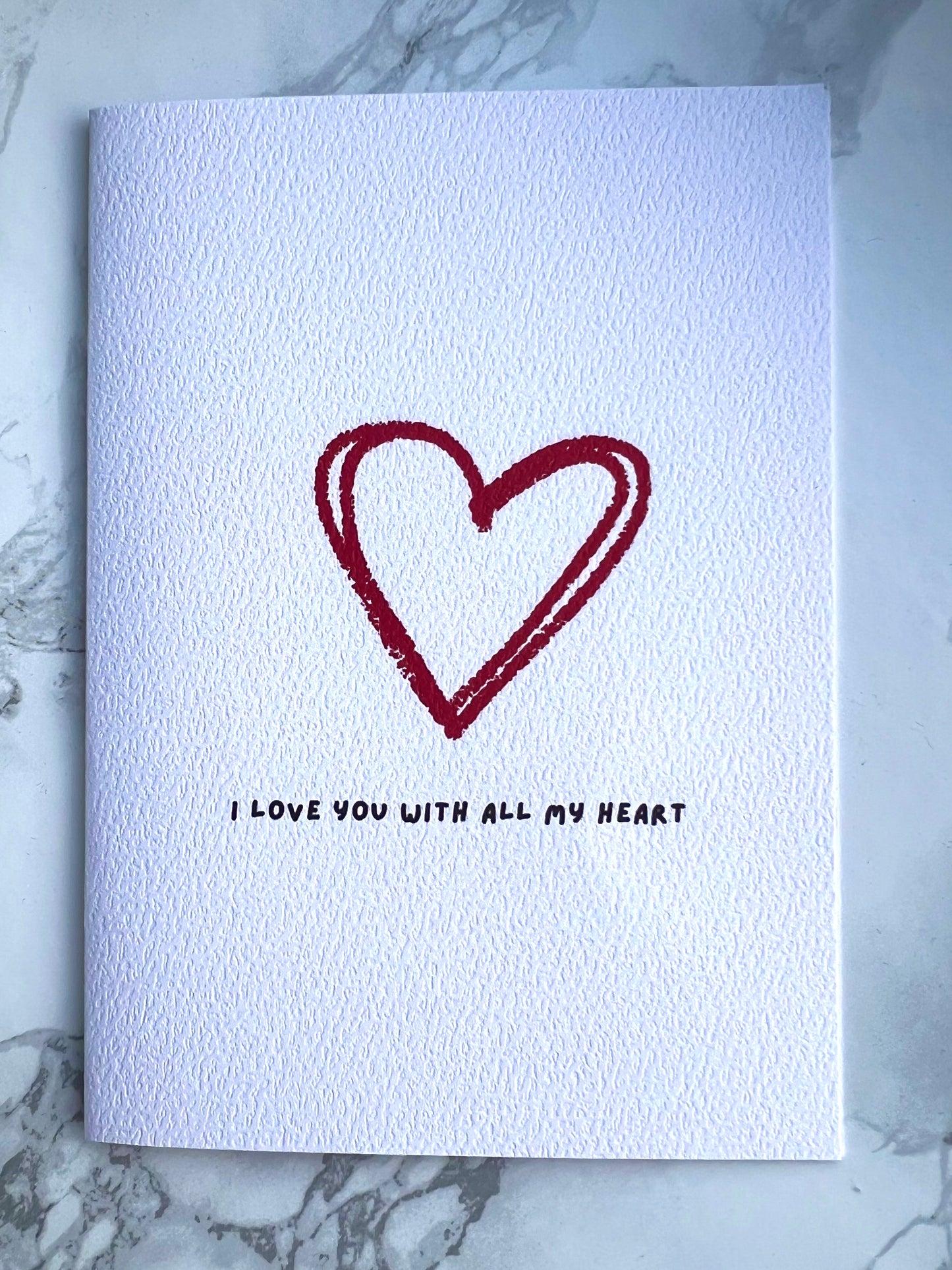 All My Heart Greetings Card