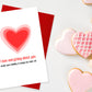 Valentines Heart Greetings Card