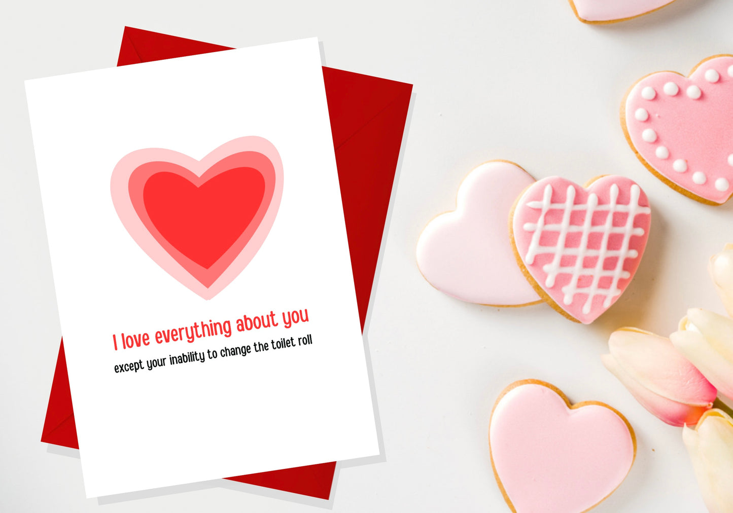 Valentines Heart Greetings Card