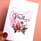 Mother’s Day Pink Floral Splash Greetings Card