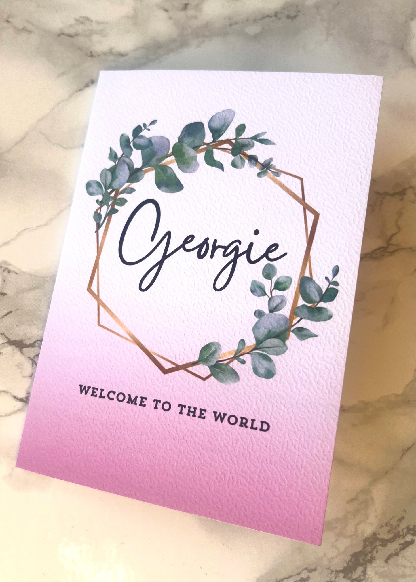 Welcome To The World Baby Greetings Card