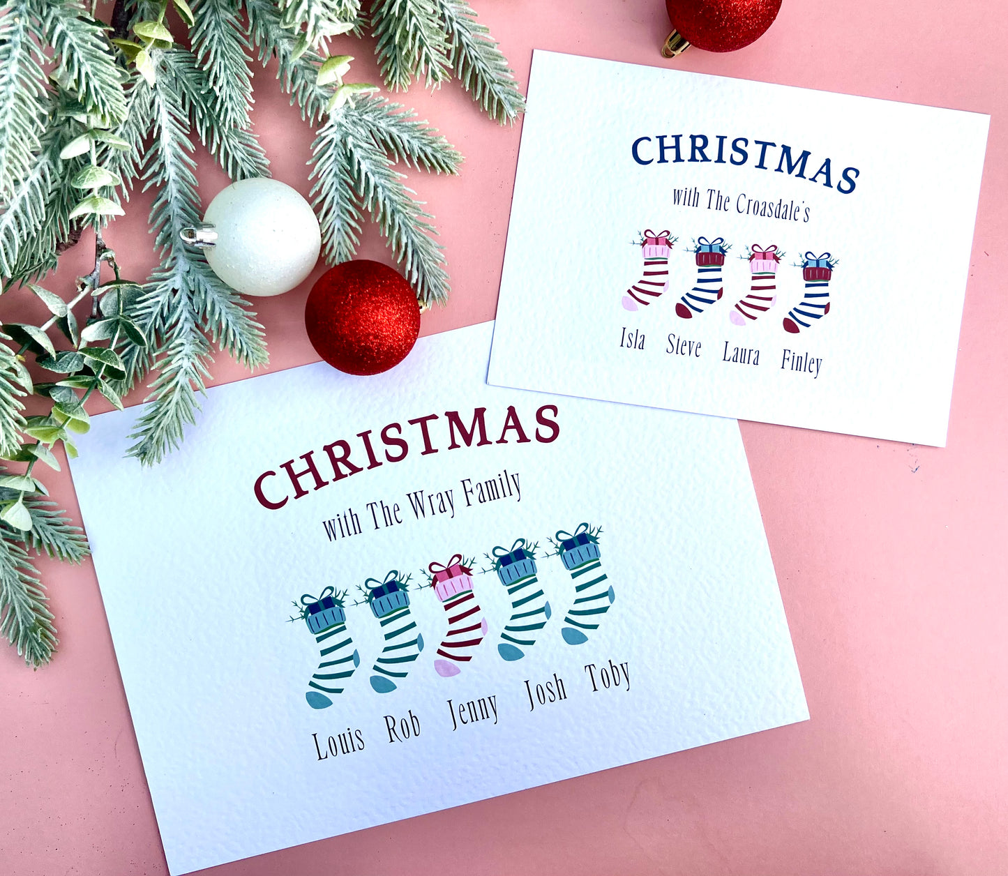 Personalised Family Stockings Print