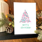 Pink Baubles Christmas Card